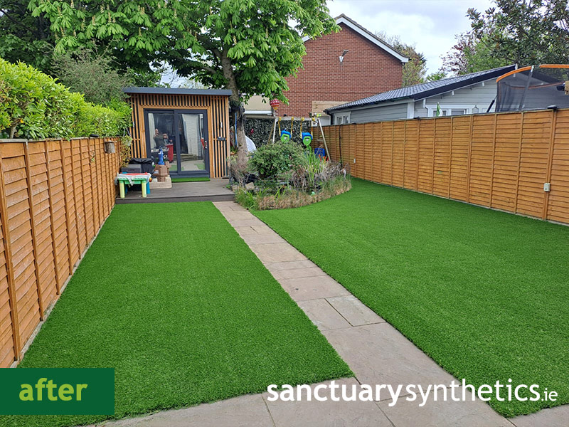 Artificial Grass Garden Transformation After